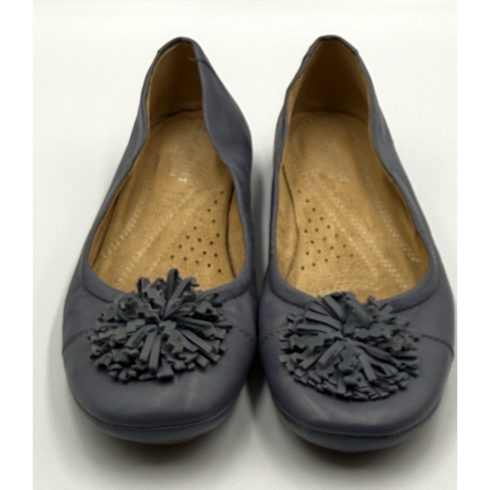 Naturalizer‎ Navy Leather Comfort Flats With Tassel Women Size 8M
